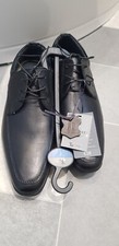 Men's Sole Comfort Black Leather Lace Up Shoes; UK 7    "New With Tags"