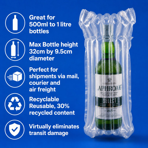 Inflatable wine bottle air bag - bottle,
