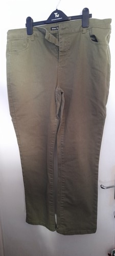 Khaki straight women jeans - straight,