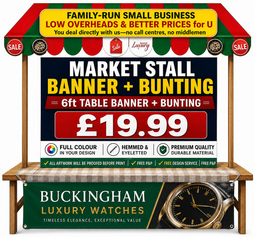 Custom market stall colour - custom,