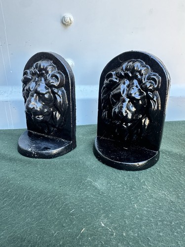 Antique cast iron lion head - antique,