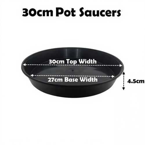 30cm plant pot - saucers, round