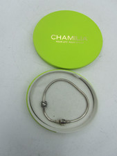 Chamilia Silver Charm Bracelet Stamped 925 & One Charm - Boxed