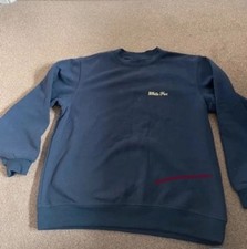 White Fox Jumper Navy Blue Size S/M