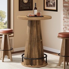 Round Bar Table, 39.4" H