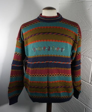 Mens Vintage The Sweater Shop Multi Colour Jumper Top - Size XL
