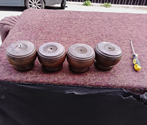 4pcs turned wooden - 4pcs, furniture