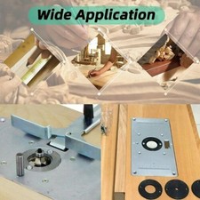 Aluminum Alloy Router Table Insert Plate Woodworking Trimming Machine Flip Board