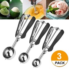 Set of 3 Ice Cream Scoops