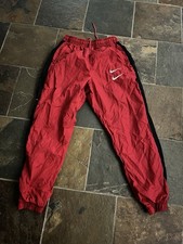  Red Nike Double Swoosh Track Pants Size M