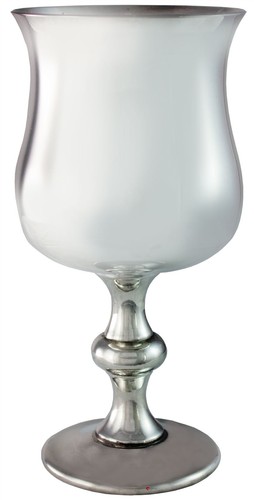 Stemmed goblet pewter tulip - stemmed,