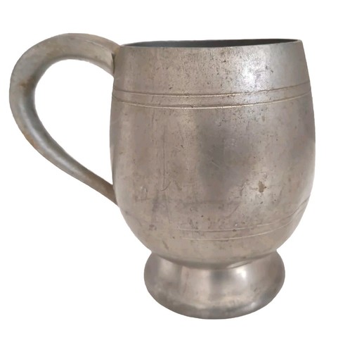 English pewter sheffield mug - english,