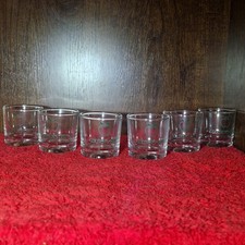 Set of 6 Vintage Golden’s Ger Promotional Pub Glasses – Green Apple Logo