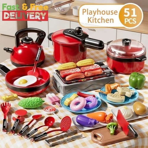 Kids girl play kitchen toy - kitchen,