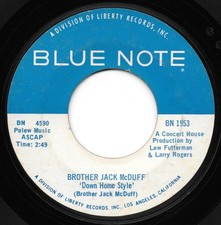 Brother Jack McDuff - Down Home Style / Theme From Electric Surfboard, 7", (Viny