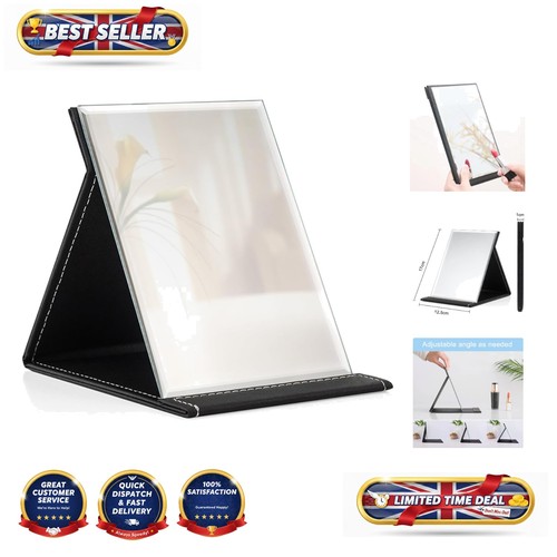 Portable black leather - portable, folding