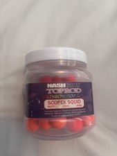 Old School Nash Bait Scopex Squid Rainbow Top Rod Pop Ups Boilies Carp Fishing