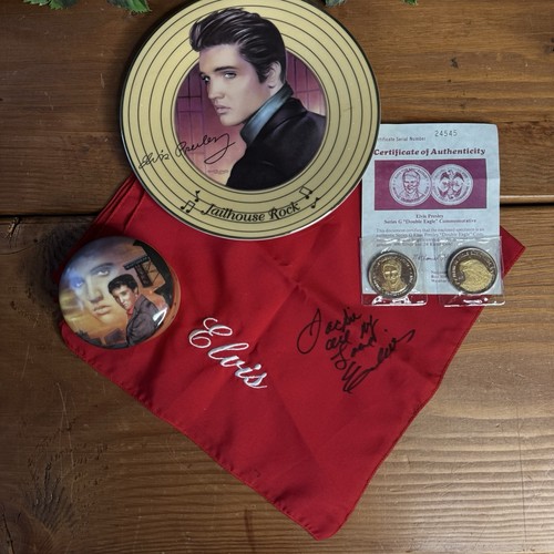 Elvis presley memorabilia lot - presley,