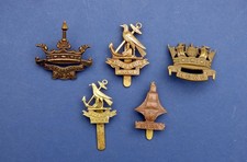 Five restrikes of badges of the WWI Royal Naval Division.