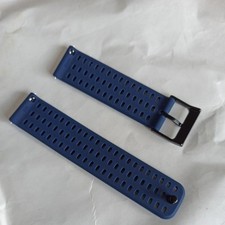 22mm Silicone watch strap For Suunto Vertical Titanium,Dark blue colour strap UK