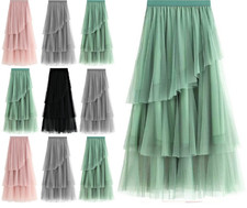 Womens elastic high waist mesh