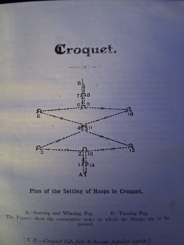 Croquet rare old antique - croquet,