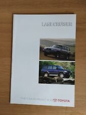 TOYOTA LANDCRUISER Sales Brochure (Colorado & VX Models) 09/1996 Edition One.