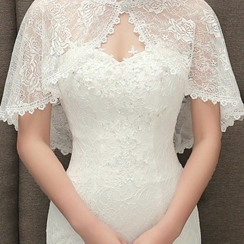Bridal lace shrug bolero - bridal,