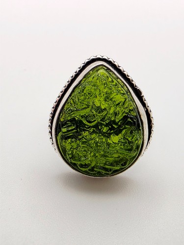 Vintage green moldavite style - vintage,