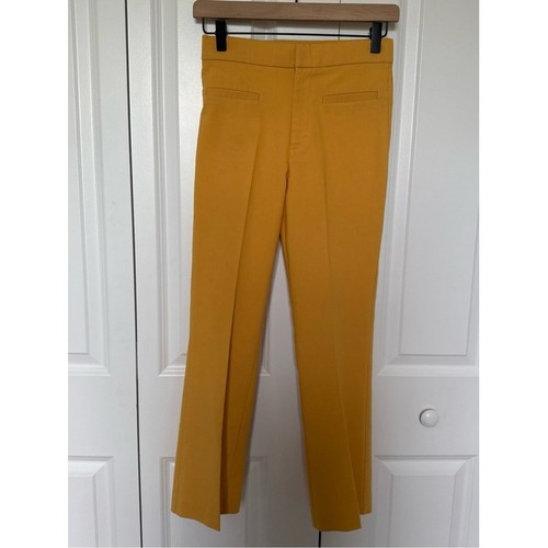 Zara yellow cigarette pants - zara,