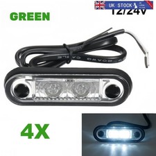 UK 4PCS 12V 24V GREEN HELLA