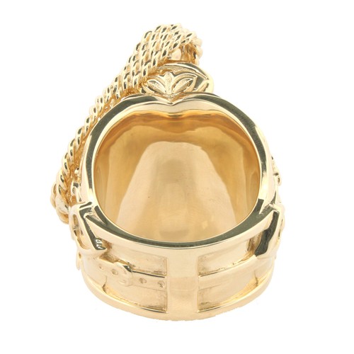 9ct yellow gold - yellow, saddle