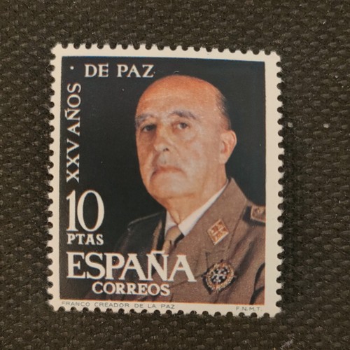 Spanish pts stamp franco - 10,