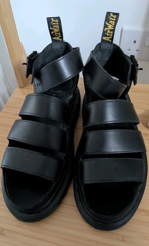 Martens black leather - dr,