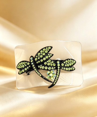 Green dragonfly clip - green,