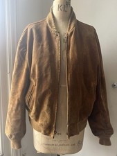 Schott Men's NYC Bomber Jacket. Size 46. Made In USA Leather