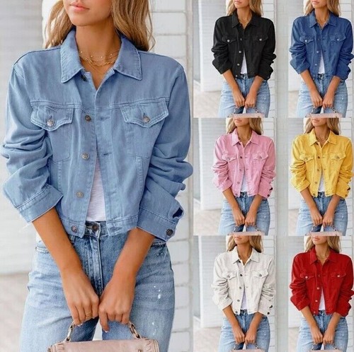Womens denim jacket - jacket,