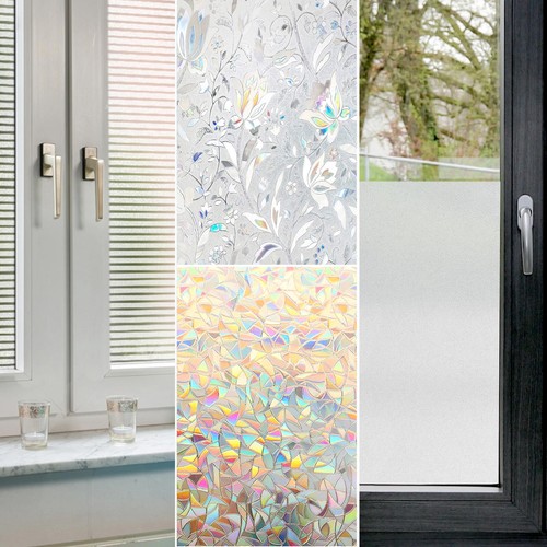 Tulip stripes frosted window - stripes,