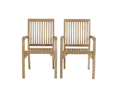Teak stacking chairs - stacking,