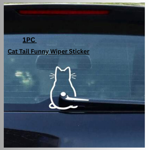 Car moving cat tail - car, funny