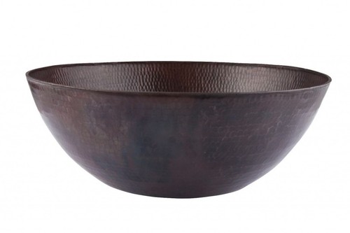 Mexican copper basin round - mexican,