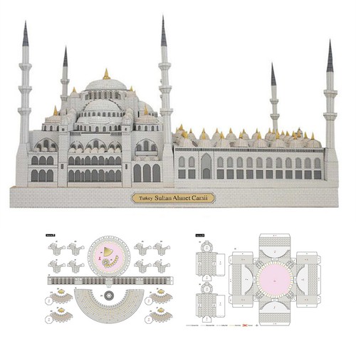 21cm diy building - 39*23*21cm,