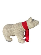 Ice Crystal Polar Bear Light Up Figure Christmas Big Tinsel Lights UK Mains Plug