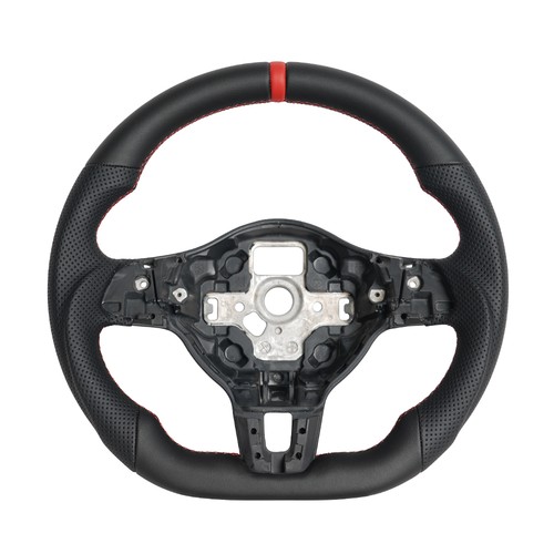 Full leather flat steering - full,