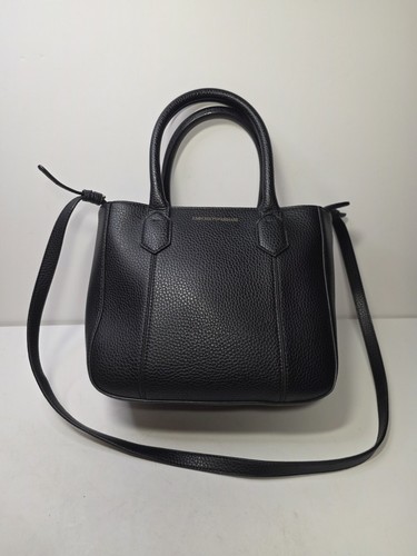 Emporio armani black leather - black,