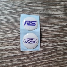 Ford Focus RS Start Button Model Gel Badge Overlay Blue