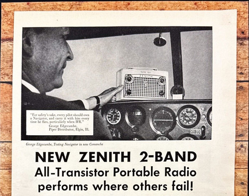 Zenith band portable radio - zenith, 2-band