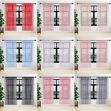 Voile Curtains Pair (2 Panels)