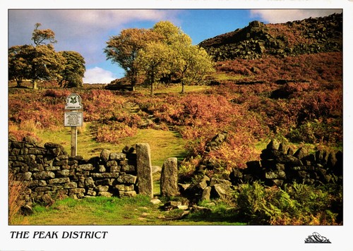 Postcard curbar gap - postcard,