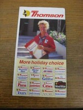 28/05/1986 Thomson Holidays: And Empty Document Folder (torn)
